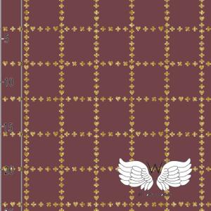 Tela Jersey Glittery Grid Wine Wcollection