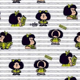 Tela Mafalda vestido verde